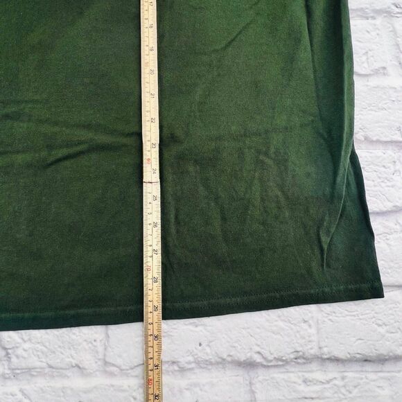 Drink Winsconsinbly Short Sleeve Graphic T-Shirt Men's Size 2XL Green Crewneck - Picture 6 of 7